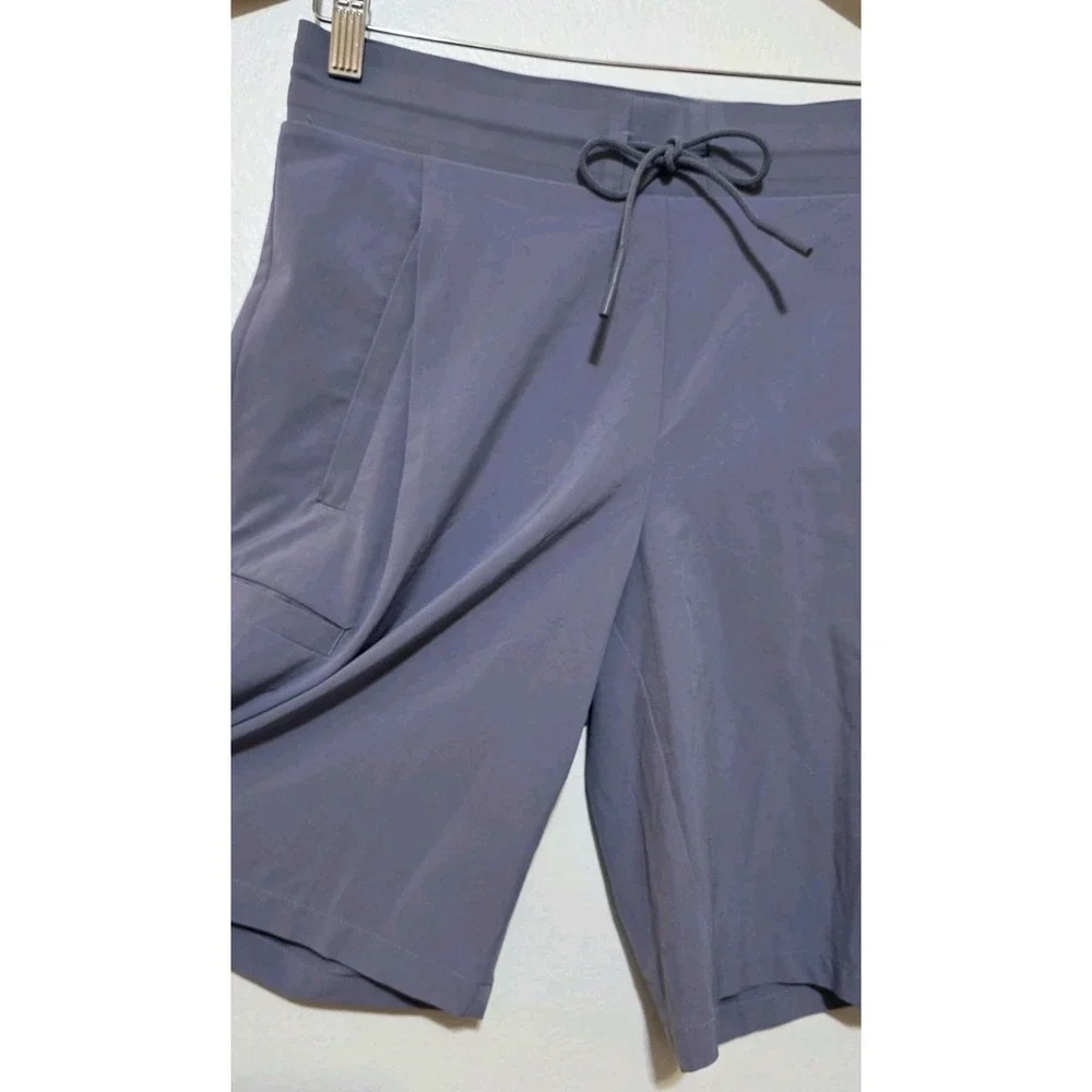 Athleta 4‎ Venture Bermuda Short Drawcord High Rise Pockets Tempest Violet NEW